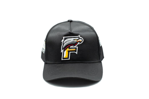 EAGLE F SATIN CAP BLACK