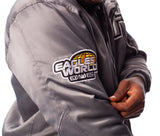 FOF EAGLE F SATIN BOMBER JACKET - DARK GREY