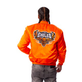 FOF EAGLE F SATIN BOMBER JACKET - INTERNATIONAL ORANGE