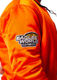 FOF EAGLE F SATIN BOMBER JACKET - INTERNATIONAL ORANGE